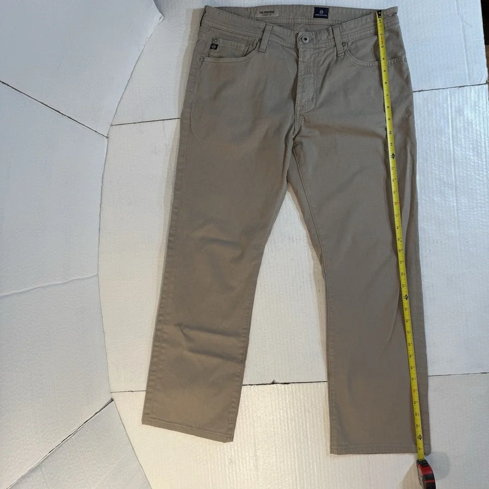 Men's Pants 31x34 AG Adriano Goldschmied The Protege Beige Casual Stretch Blend‎